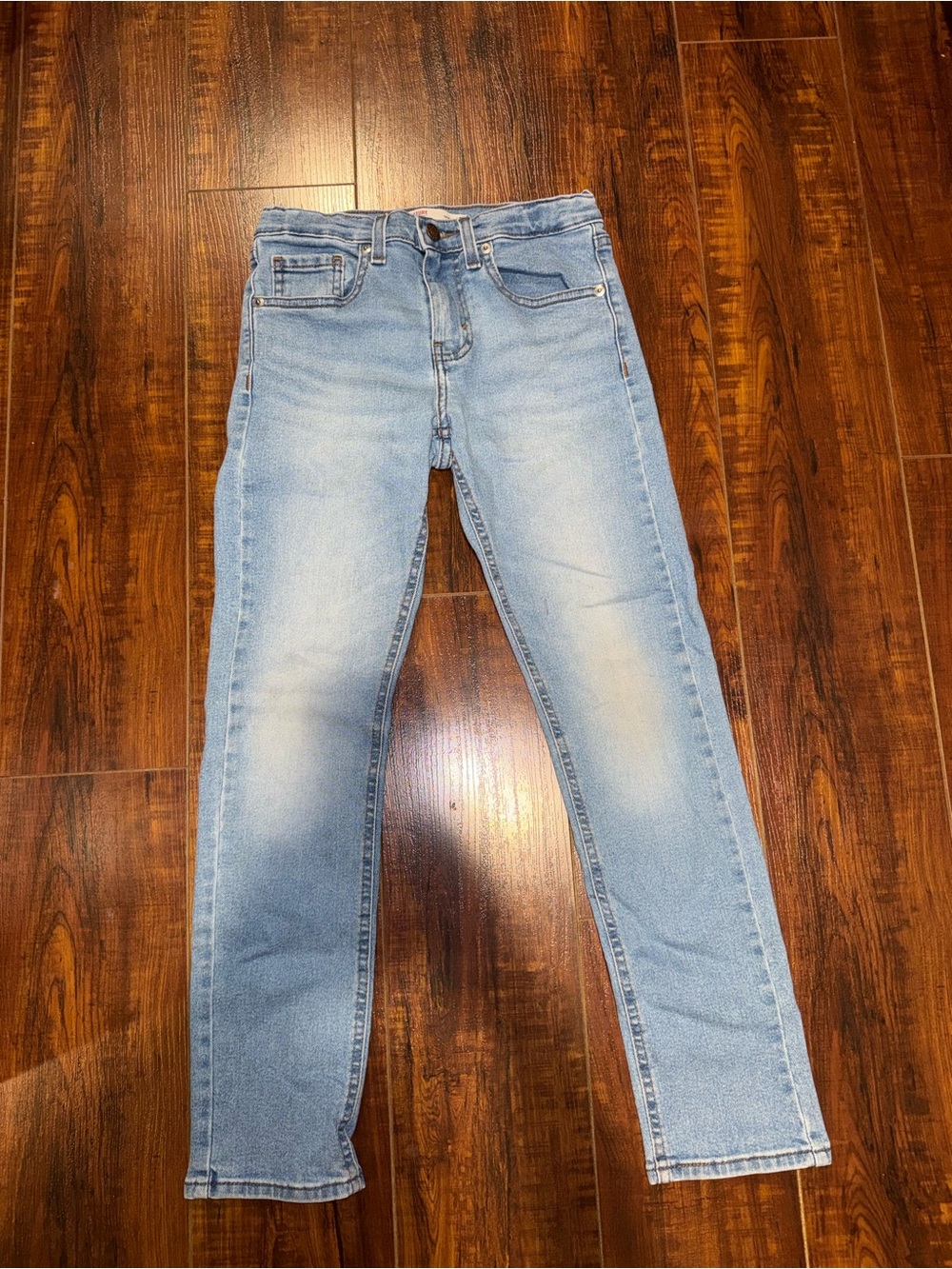 Kids Light Blue Stretch Denim Jeans - Classic Slim Fit